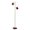 Ocean gulvlampe, mørkerød/messing Messinglamper|Standerlamper
