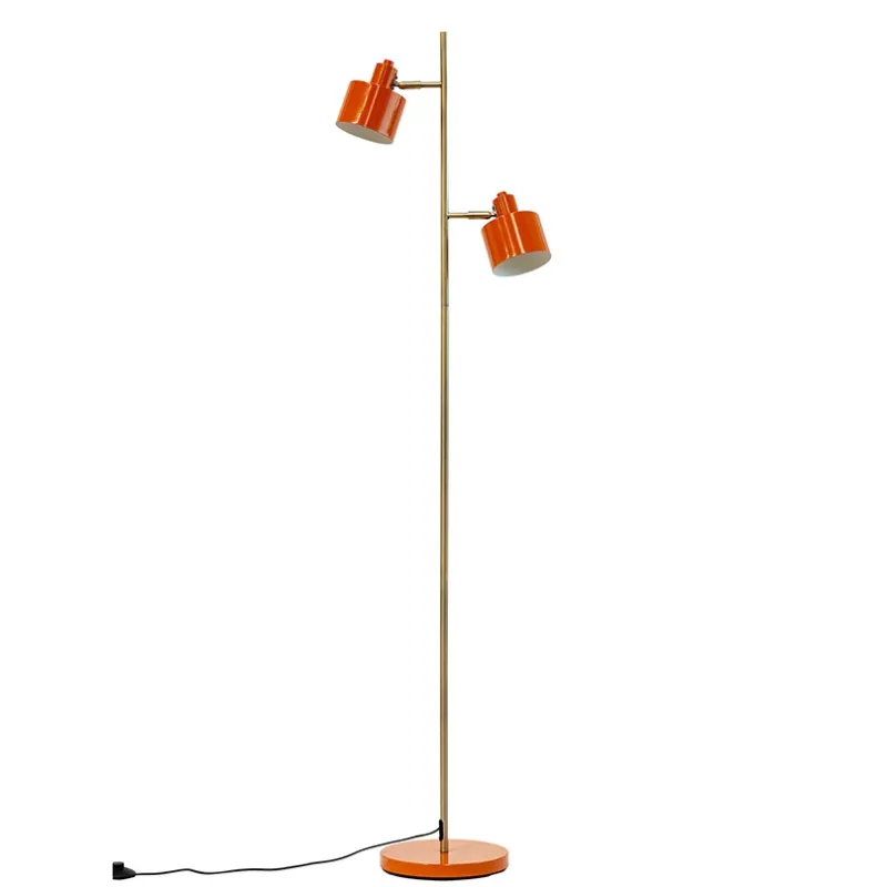 Ocean gulvlampe, orange/messing Orange Lamper|Standerlamper