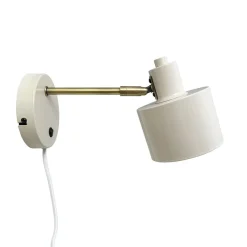 Hot Ocean væglampe, beige/messing Messinglamper|Soveværelseslamper