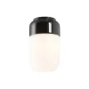 Clearance Ohm 100/170 loftlampe / væglampe, sort/mat opal Sorte Væglamper|Glas Lamper