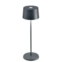 Online Olivia batterilampe / bordlampe, mørkegrå Transportable Lamper|Lamper Til Reol