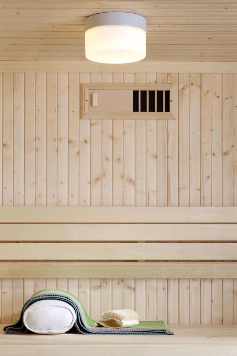 Discount Opus 200/140 Sauna loftlampe / væglampe, hvid Hvide Lamper|Glas Lamper