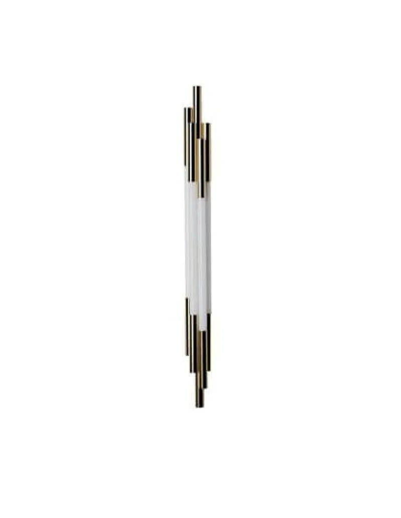Hot Org væglampe 1050, guld/opal Hvide Lamper|Glas Lamper