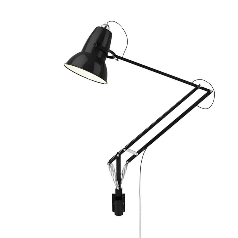 Best Original 1227 Giant vægmonteret lampe, blank sort Sorte Væglamper|Køkkenlamper