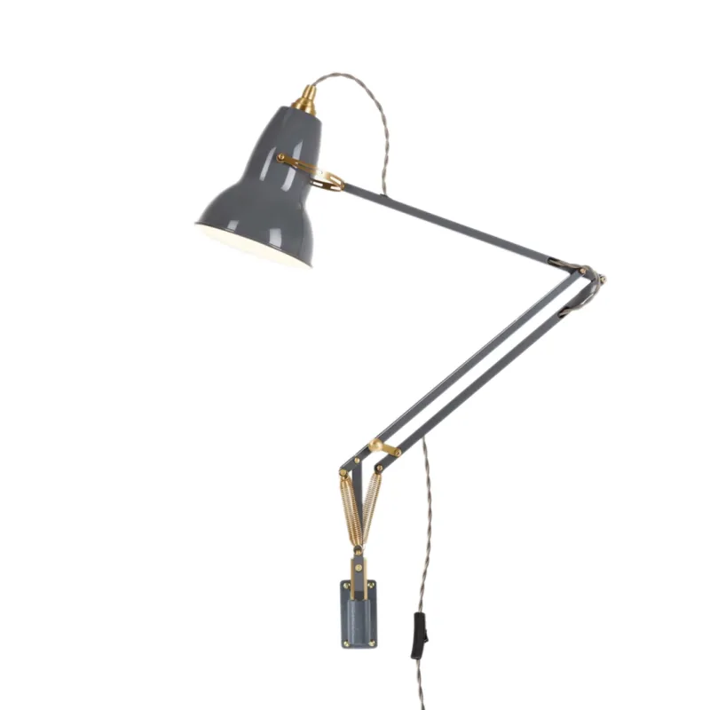 Online Original 1227 messing/grå vægmonteret lampe Læselamper|Arkitektlamper