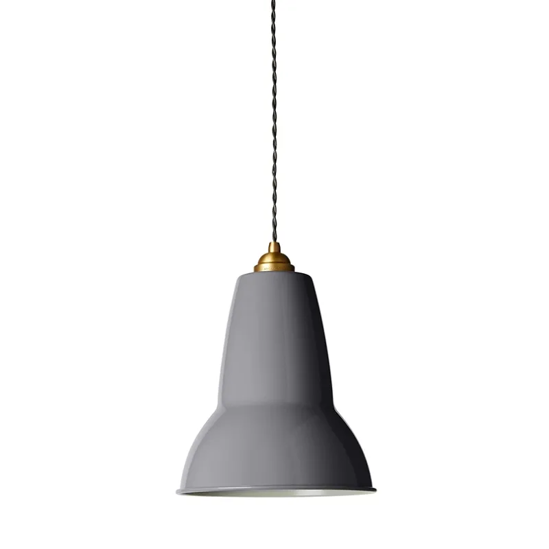 Sale Original 1227 Midi pendel, messing/grå Industrielle Lamper|Køkkenlamper