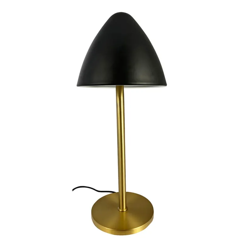 Hot Oulu bordlampe, sort/messing Messinglamper|Stue Lamper