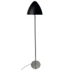New Oulu gulvlampe, sort/børstet stål Entre Lamper|Gulvlamper