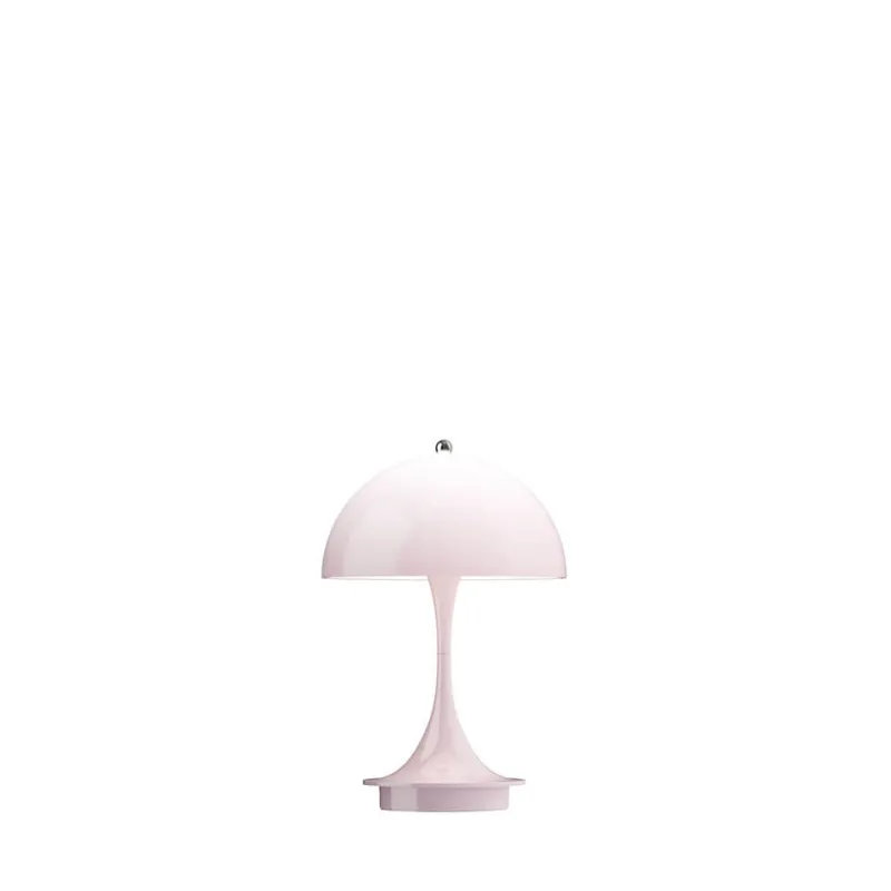 Outlet Panthella 160 Portable V3 bord- / batterilampe, lys rosa opal Transportable Lamper|Lamper Til Sofabord
