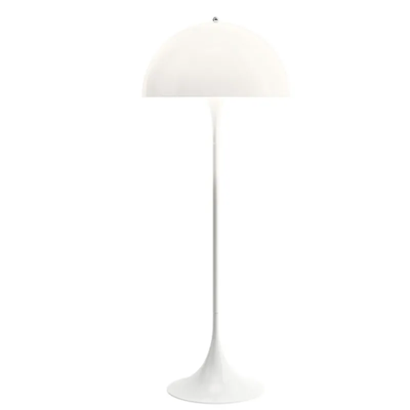 Clearance Panthella gulvlampe, hvid opal akryl Hvide Lamper|Standerlamper