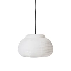 Papier single pendel Ø52, hvid Børn Rispapir Lamper|Hvide Lamper