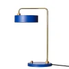 Best Petite Machine bordlampe, kongeblå Messinglamper|Skrivebordslamper