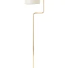Hot Petite Machine gulvlampe, østershvid Messinglamper|Hvide Lamper