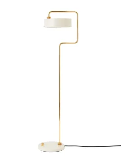 Hot Petite Machine gulvlampe, østershvid Messinglamper|Hvide Lamper