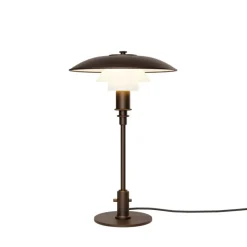 Online PH 3/2 bordlampe, aged brass/opal Messinglamper|Glas Lamper