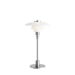 Outlet PH 2/1 bordlampe, krom Danske Designer Klassikere|Soveværelseslamper