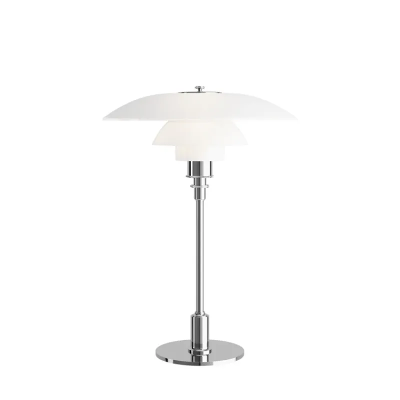 Hot PH 3½-2½ bordlampe, krom Glas Lamper|Stue Lamper