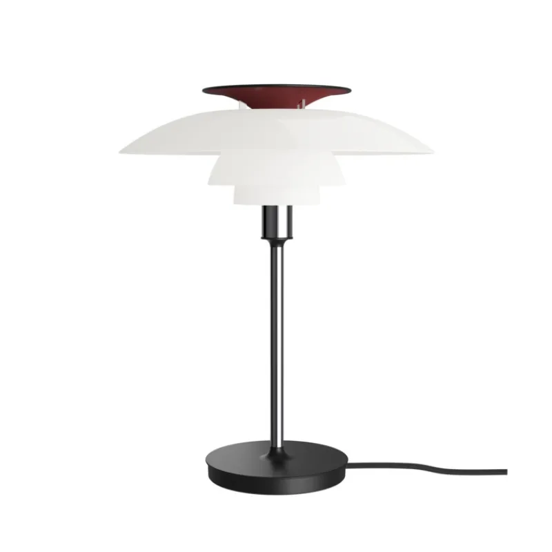 Hot PH 80 bordlampe, opal/krom Soveværelseslamper|Kontorlamper