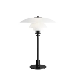 New PH 3½-2½ bordlampe, sort Glas Lamper|Soveværelseslamper