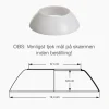 New PH 3/2 glas mellemskærm Glasskærm Mv. Til Ph Lampe