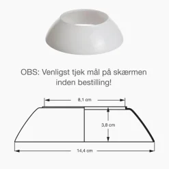 New PH 3/2 glas mellemskærm Glasskærm Mv. Til Ph Lampe