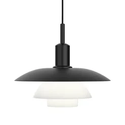 Sale PH 5/5 LED pendel, metal sort/glas Glas Lamper|Pendler