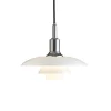 PH 3/2 pendel, krom Glas Lamper|Spisebordslamper