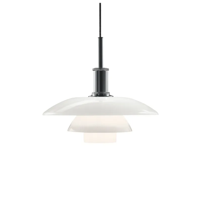 Discount PH 4½-4 pendel, krom Glas Lamper|Spisebordslamper