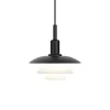 Hot PH 3/3 pendel, metal sort/glas Glas Lamper|Lamper Til Sofabord