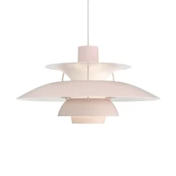PH 5 pendel, monokrom lys rosa Spisebordslamper|Stue Lamper