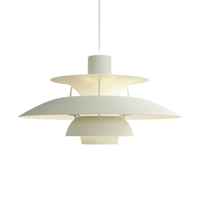 New PH 5 pendel, monokrom pale pewter Spisebordslamper|Stue Lamper
