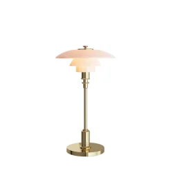 Clearance PH 2/1 Portable bordlampe / batterilampe, messing Messinglamper|Transportable Lamper