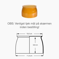 New PH 3½-3 underskærm, ravfarvet glas Glasskærm Mv. Til Ph Lampe