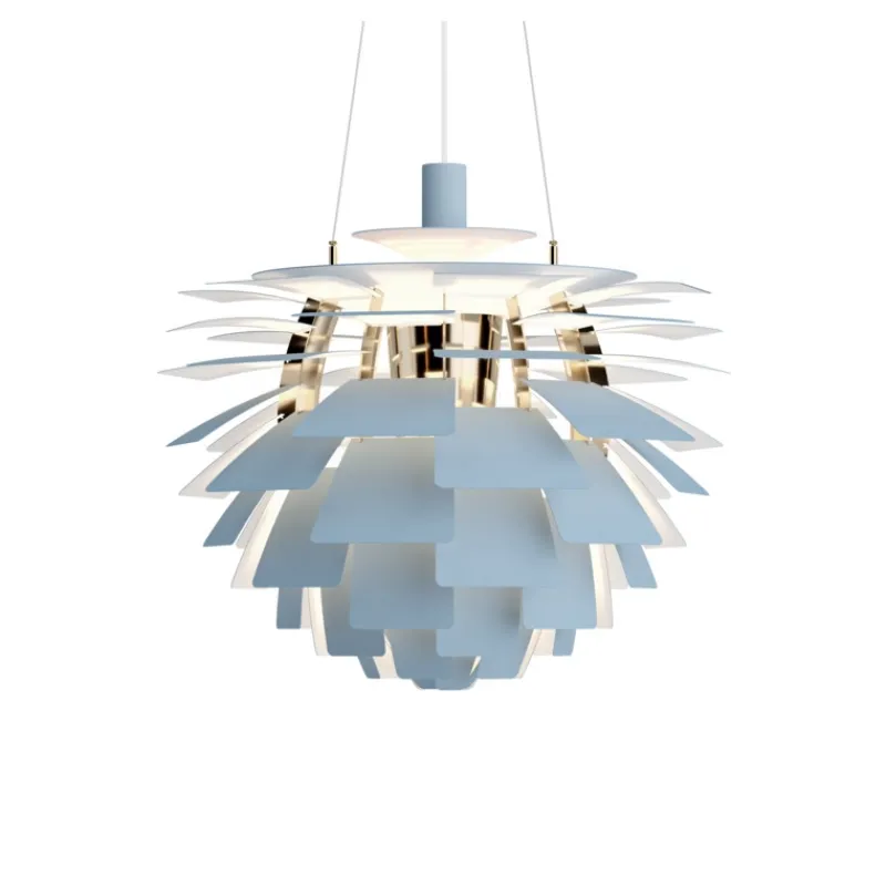 Outlet PH Artichoke Ø60 pendel, dusty blue/messing Messinglamper|Hængelamper