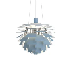 Best PH Artichoke Ø48 pendel, dusty blue/krom Krom Lamper|Hængelamper