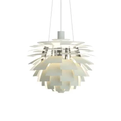 Outlet PH Artichoke Ø48 pendel, dusty green/krom Krom Lamper|Hængelamper