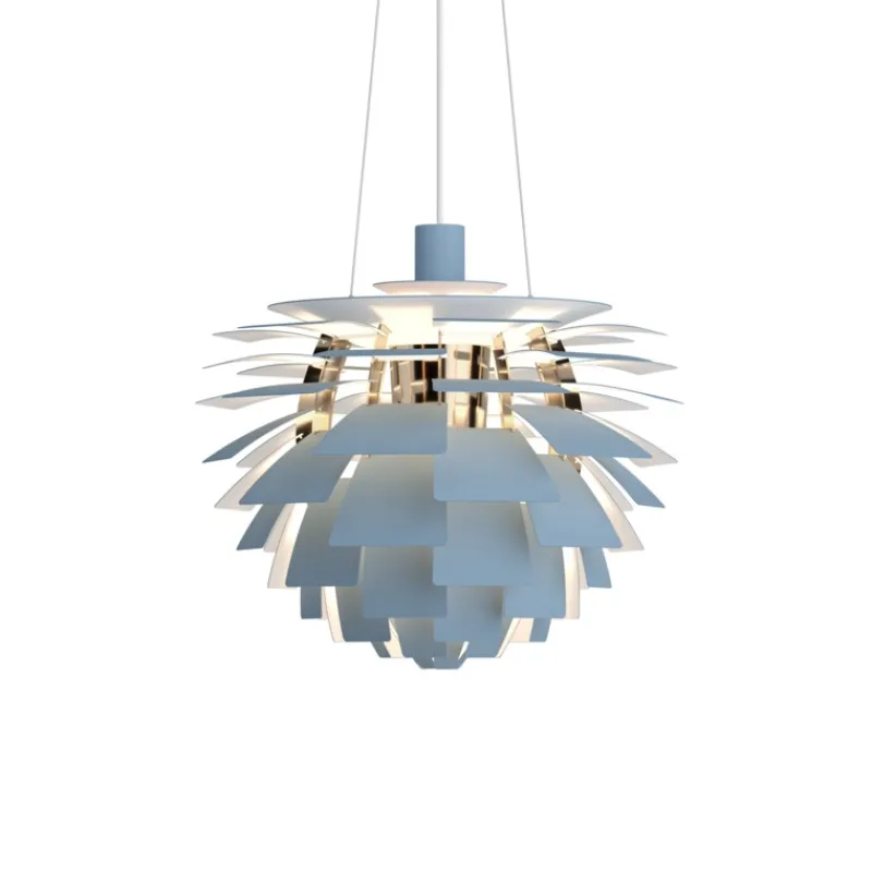 Discount PH Artichoke Ø48 pendel, dusty blue/messing Messinglamper|Hængelamper