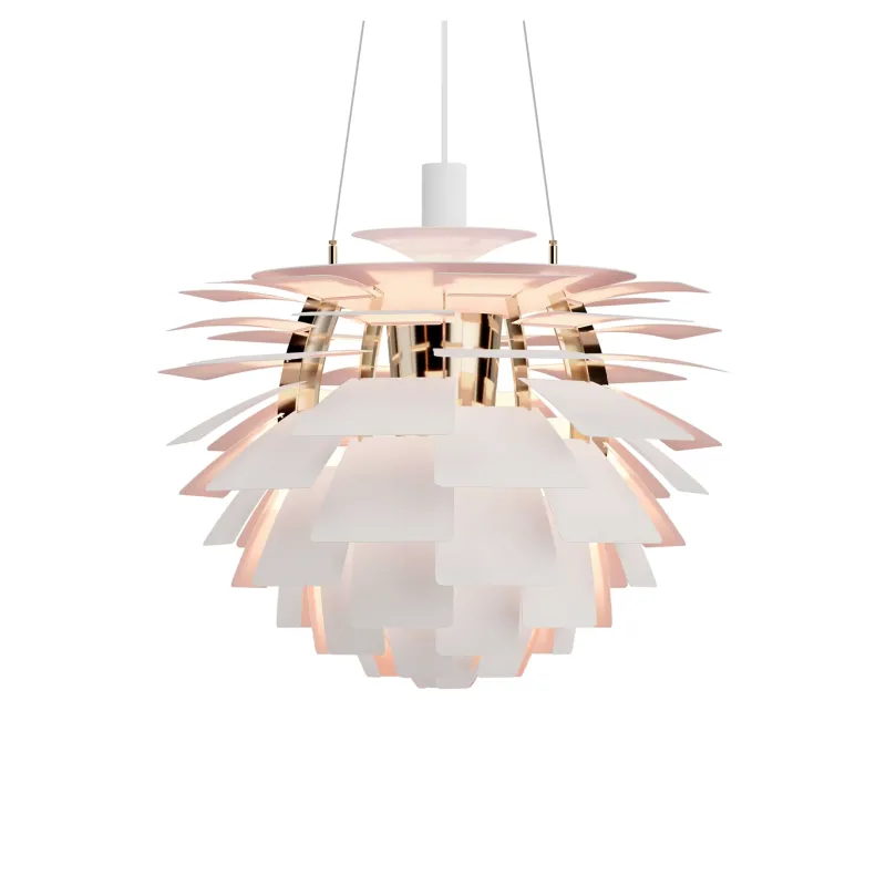 Online PH Artichoke Anniversary Edition Ø60 pendel, mat hvid/pale rose Spisebordslamper|Hængelamper