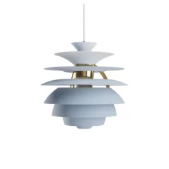 Outlet PH Snowball pendel, dusty blue/messing Messinglamper|Hængelamper