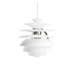 Hot PH Snowball pendel, soft white/krom Krom Lamper|Hvide Lamper
