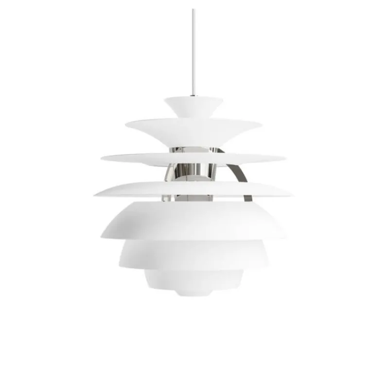 Hot PH Snowball pendel, soft white/krom Krom Lamper|Hvide Lamper