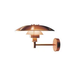 Discount PH væglampe, børstet kobber u. sidehuller Sommerhus Lamper|Entre Lamper
