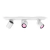Hue Argenta White and Color Ambiance 3 spots, hvid Spotlampe|Lamper Til Værksted