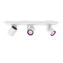 Hue Argenta White and Color Ambiance 3 spots, hvid Spotlampe|Lamper Til Værksted