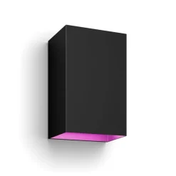 Discount Hue Resonate White and Color Ambiance udendørs væglampe, sort Væglamper|Udendørslamper