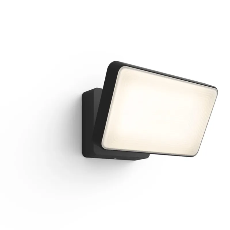 Discount Hue Welcome White udendørs projektør / væglampe 20,5W, sort Væglamper|Udendørslamper