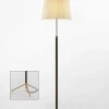 Outlet Pie de salón Gulvlampe G3 natur/messing Standerlamper