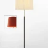 New Pie de salón Gulvlampe G2 rød/messing Standerlamper