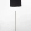 Best Pie de salón Gulvlampe G2 sort/krom Standerlamper