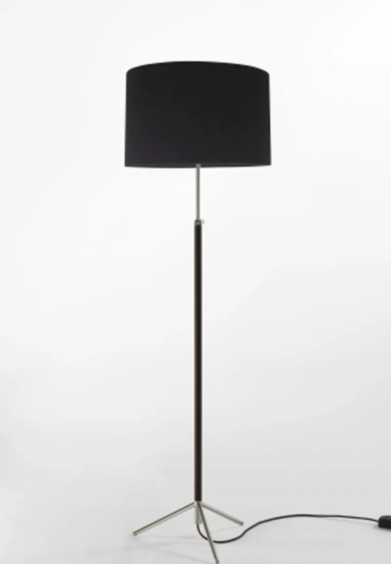 Best Pie de salón Gulvlampe G2 sort/krom Standerlamper